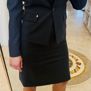 Hugo Boss Navy Blue Classy business Dress Suit with Belt💙💼